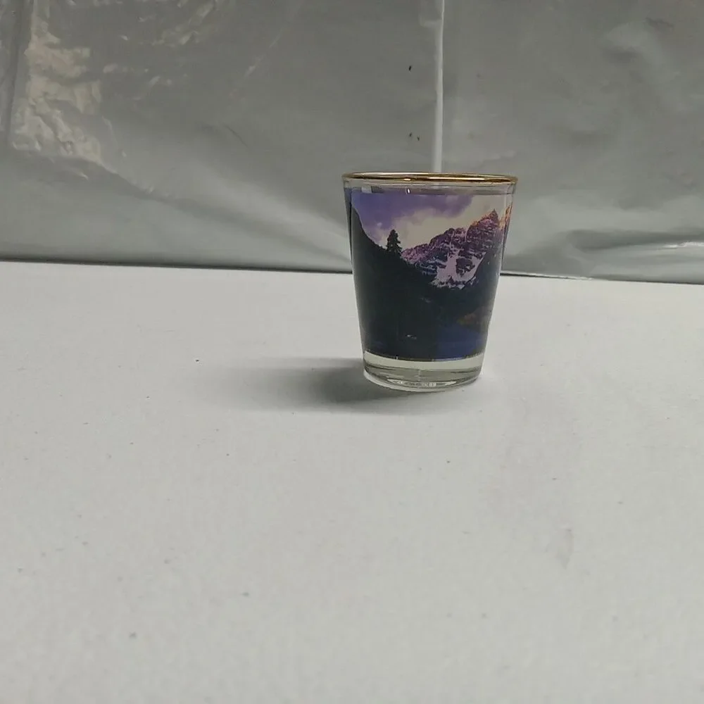 Colorado Shotglass - Mountain Scene - Souvenir Shot Glass